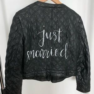 Just Married Leather Jacket